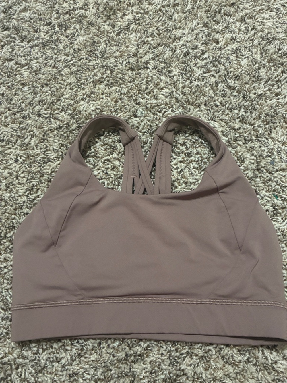 lululemon athletica Mauve Strappy Crossback Sports Bra